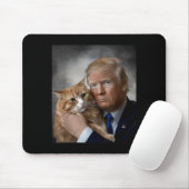 Donald Trump And Cat Funny Trump And Cat, Litical Muismat (Met muis)
