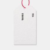 DONALD TRUMP Angry Kerstmis Cadeaulabel (Achterkant)