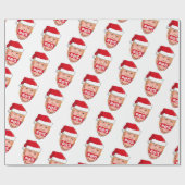 DONALD TRUMP Angry Kerstmis Cadeaupapier (Vlak)
