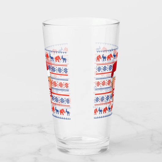 DONALD TRUMP Angry Kerstmis Glas (Rechts)
