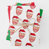 DONALD TRUMP Angry Kerstmis Inpakpapier Vel (In situ)