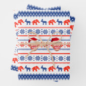 DONALD TRUMP Angry Kerstmis Inpakpapier Vel (In situ)