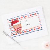DONALD TRUMP Angry Kerstmis Rechthoekige Sticker (Envelop)