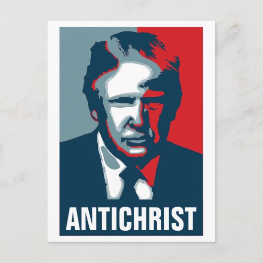 Donald Trump ANTICHRIST Briefkaart (Voorkant)