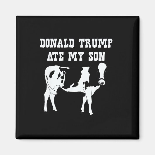 Donald Trump at mijn zoon op Magneet (Voorkant)