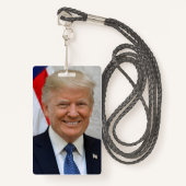Donald Trump Badge (Voorkant met draagriem)