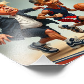 Donald Trump Barack Obama Foto Afdruk (Hoek)