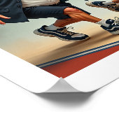 Donald Trump Barack Obama Poster (Hoek)