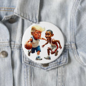 Donald Trump Barack Obama Ronde Button 4,0 Cm (In situ)