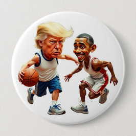 Donald Trump Barack Obama Ronde Button 4,0 Cm