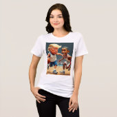 Donald Trump Barack Obama Tri-Blend Shirt (Voorkant volledig)