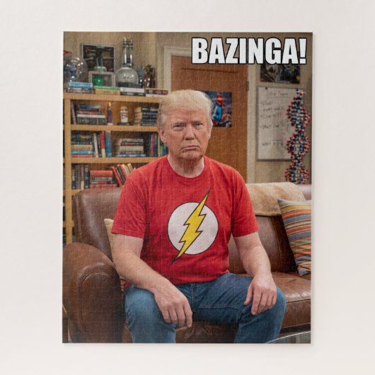 Donald Trump Bazinga Puzzel Grappige Grap (Verticaal)