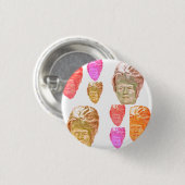 Donald Trump Beehive Print Pin Ronde Button 3,2 Cm (Voorkant /achterkant)