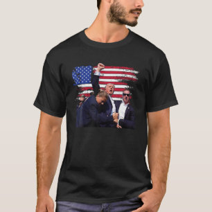 Donald Trump begroet eerst USA Butler PA Patriot M T-shirt