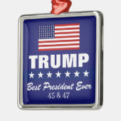 DONALD TRUMP BEST PRESIDENT EVER CHRISTMAS METALEN ORNAMENT (Links)