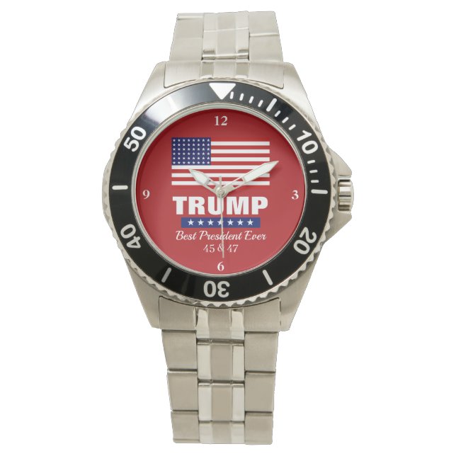 DONALD TRUMP BEST PRESIDENT EVER WATCH HORLOGE (Voorkant)