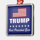 DONALD TRUMP BEST PRESIDENT OOIT CHRISTMAS METALEN ORNAMENT (Links)