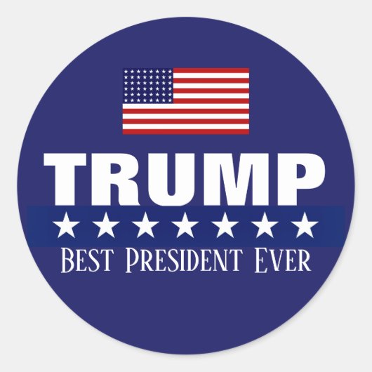DONALD TRUMP BEST PRESIDENT OOIT STICKER (Voorkant)