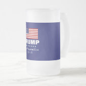 DONALD TRUMP BESTE PRESIDENT OOIT  MATGLAS BIERPUL (Voorkant rechts)