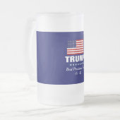 DONALD TRUMP BESTE PRESIDENT OOIT  MATGLAS BIERPUL (Voorkant links)