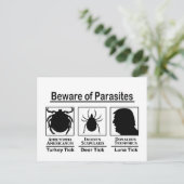 Donald Trump Beware van parasieten Briefkaart (Staand voorkant)