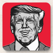 DONALD TRUMP BIER ONDERZETTER (Voorkant)