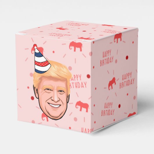 DONALD TRUMP BIRTHDAY BEDANKDOOSJES (Voorkant Zijde)