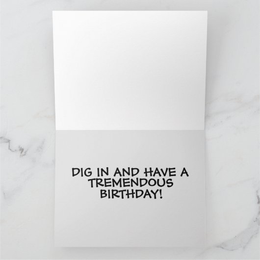 DONALD TRUMP BIRTHDAY CHOCOLATE CAKE 5X7 KAARTEN (Binnen)