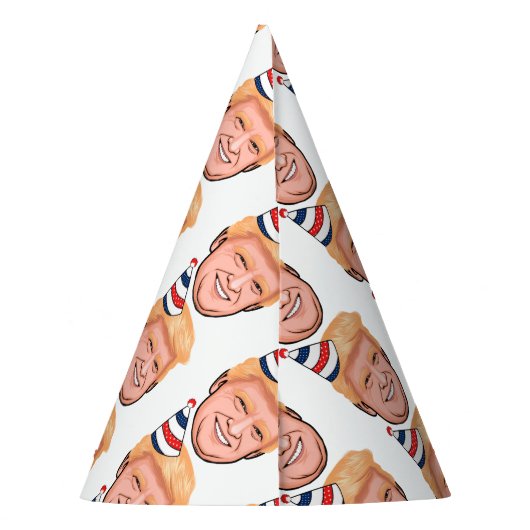 DONALD TRUMP BIRTHDAY FEESTHOEDJES (Achterkant)