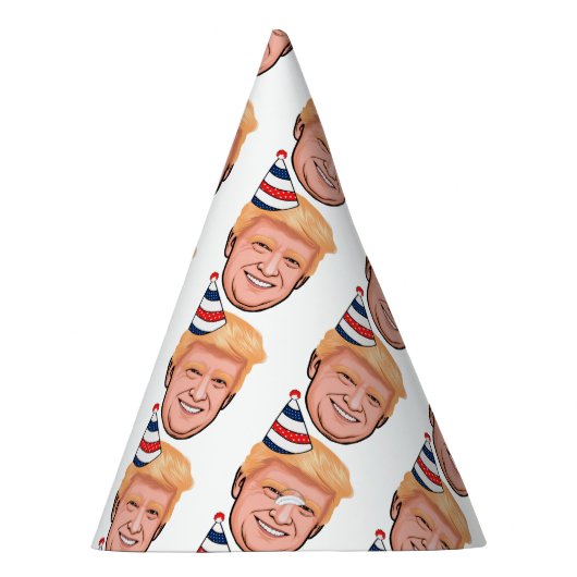 DONALD TRUMP BIRTHDAY FEESTHOEDJES (Rechts)