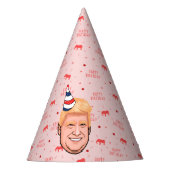 DONALD TRUMP BIRTHDAY FEESTHOEDJES (Voorkant)
