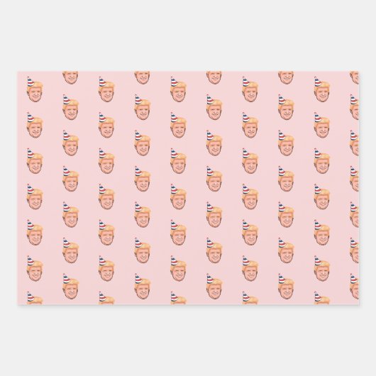 DONALD TRUMP BIRTHDAY INPAKPAPIER VEL (Voorkant 2)