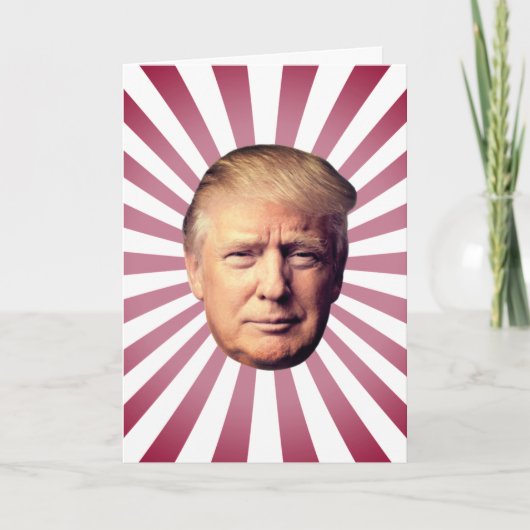 DONALD TRUMP BIRTHDAY-KAART KAART (Voorkant)