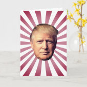 DONALD TRUMP BIRTHDAY-KAART KAART (Gele Bloem)