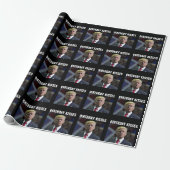 DONALD TRUMP BIRTHDAY KISS WRAPPINGPAPIER CADEAUPAPIER (Uitgerold)