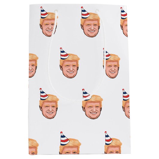 DONALD TRUMP BIRTHDAY MEDIUM CADEAUZAKJE (Voorkant)