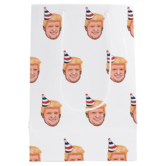 DONALD TRUMP BIRTHDAY MEDIUM CADEAUZAKJE (Achterkant)