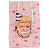DONALD TRUMP BIRTHDAY MEDIUM CADEAUZAKJE (Achterkant)