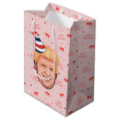 DONALD TRUMP BIRTHDAY MEDIUM CADEAUZAKJE (Achterkant Gekanteld)