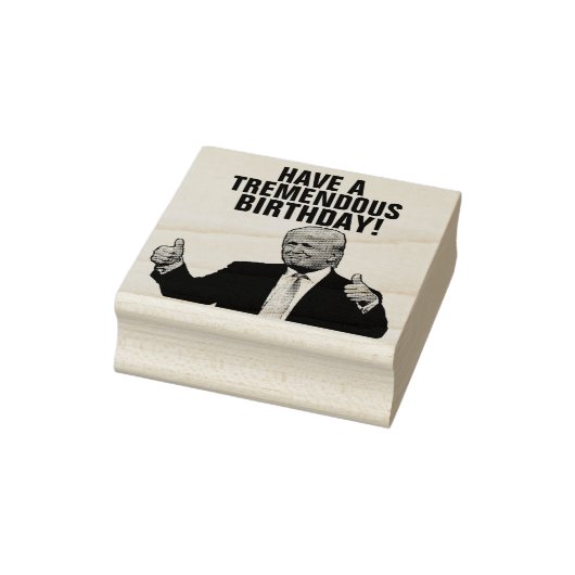 DONALD TRUMP BIRTHDAY RUBBER STAMP RUBBERSTEMPEL (Stempel)