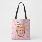 DONALD TRUMP BIRTHDAY TOTE BAG (Voorkant)