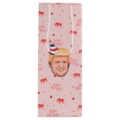 DONALD TRUMP BIRTHDAY WIJN CADEAUTAS (Voorkant)