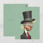 Donald Trump Blinde Macht Satire Briefkaart (Voorkant / Achterkant)