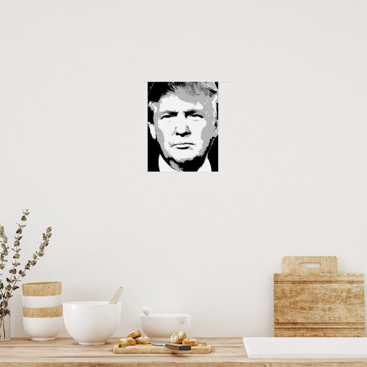 DONALD TRUMP BLOCK DESIGN POSTER (Keuken)