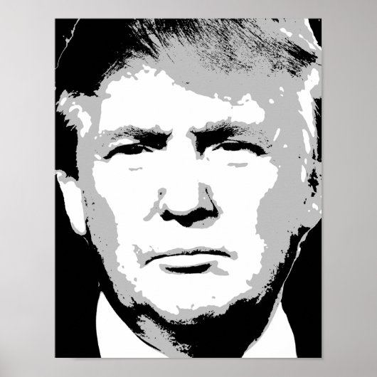 DONALD TRUMP BLOCK DESIGN POSTER (Voorkant)