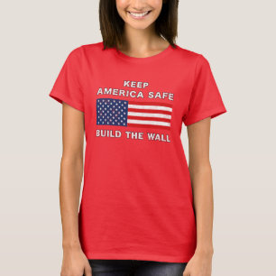 Donald Trump Border Wall Keep America Safe MAGA T-shirt