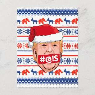 DONALD TRUMP Boze Kerst Briefkaart
