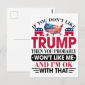 Donald Trump Briefkaart (Voorkant / Achterkant)