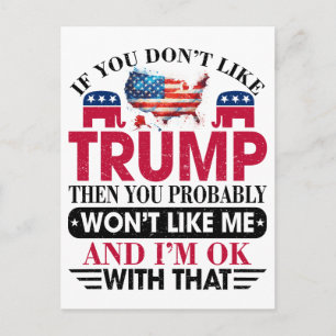 Donald Trump Briefkaart