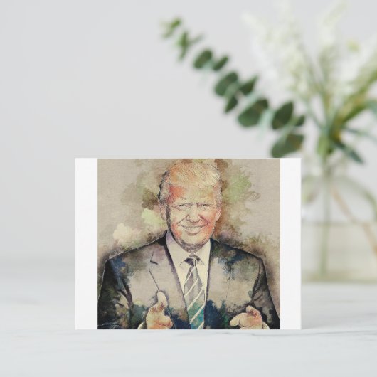 Donald Trump Briefkaart (Staand voorkant)